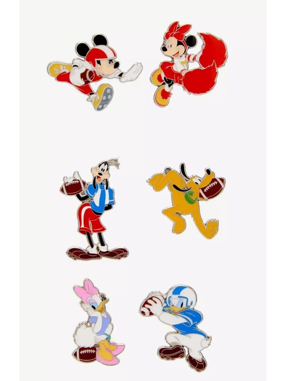 Disney Mickey and Friends Football Blind Box Enamel Pin full set 6